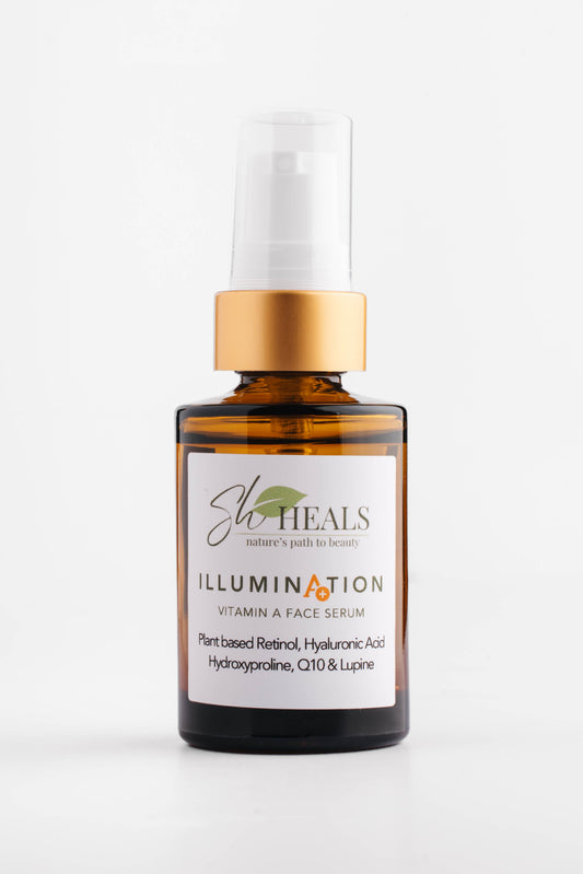 Illumination + Plant Based Retinol, HA, Hydroxyproline -Face Oil Serum